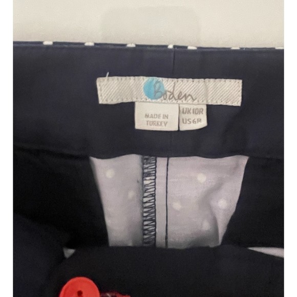 Boden Richmond Navy Blue polka dots Pants - Picture 8 of 16